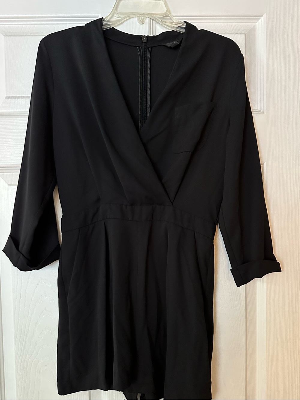 Topshop Black Wrap-Style Romper